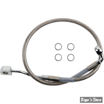 DURITE DE FREIN ARRIERE - SOFTAIL M8 FLFB/S / FXBR/S 18/24 - OEM 41800599 - LONGUEUR : +000" - INOX - 618598