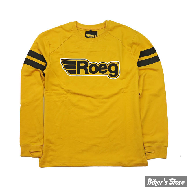 TEE-SHIRT MANCHES LONGUES - ROEG - RICKY - JAUNE - TAILLE 2XL