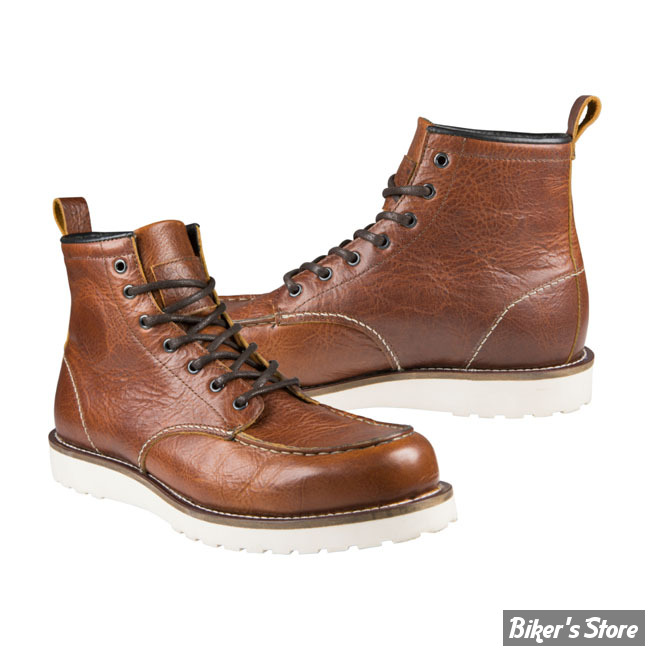 BOTTINES - JOHN DOE MOTORCYCLE - RIDING BOOTS RAMBLER - COGNAC - POINTURE 42