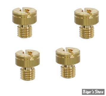 PIÈCE N° 66 - GICLEUR PRINCIPAL - MAIN JET - MIKUNI - TYPE : N100.604 - TAILLE :  80 - MARQUE : EBC - LES 4 PIÈCES -  SJ80-4