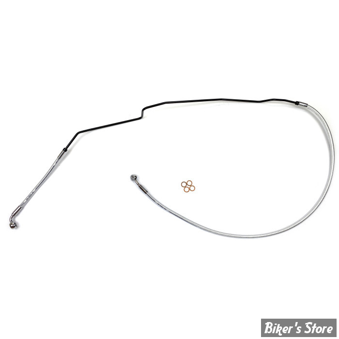 DURITE DE FREIN AVANT (PARTIE HAUTE) - LONGUEUR : 121.90cm / 48" / +8" - OEM 1913248 / 1913851 - INDIAN 20UP - MAGNUM - Sterling Chromite II - Chrome - AS375148