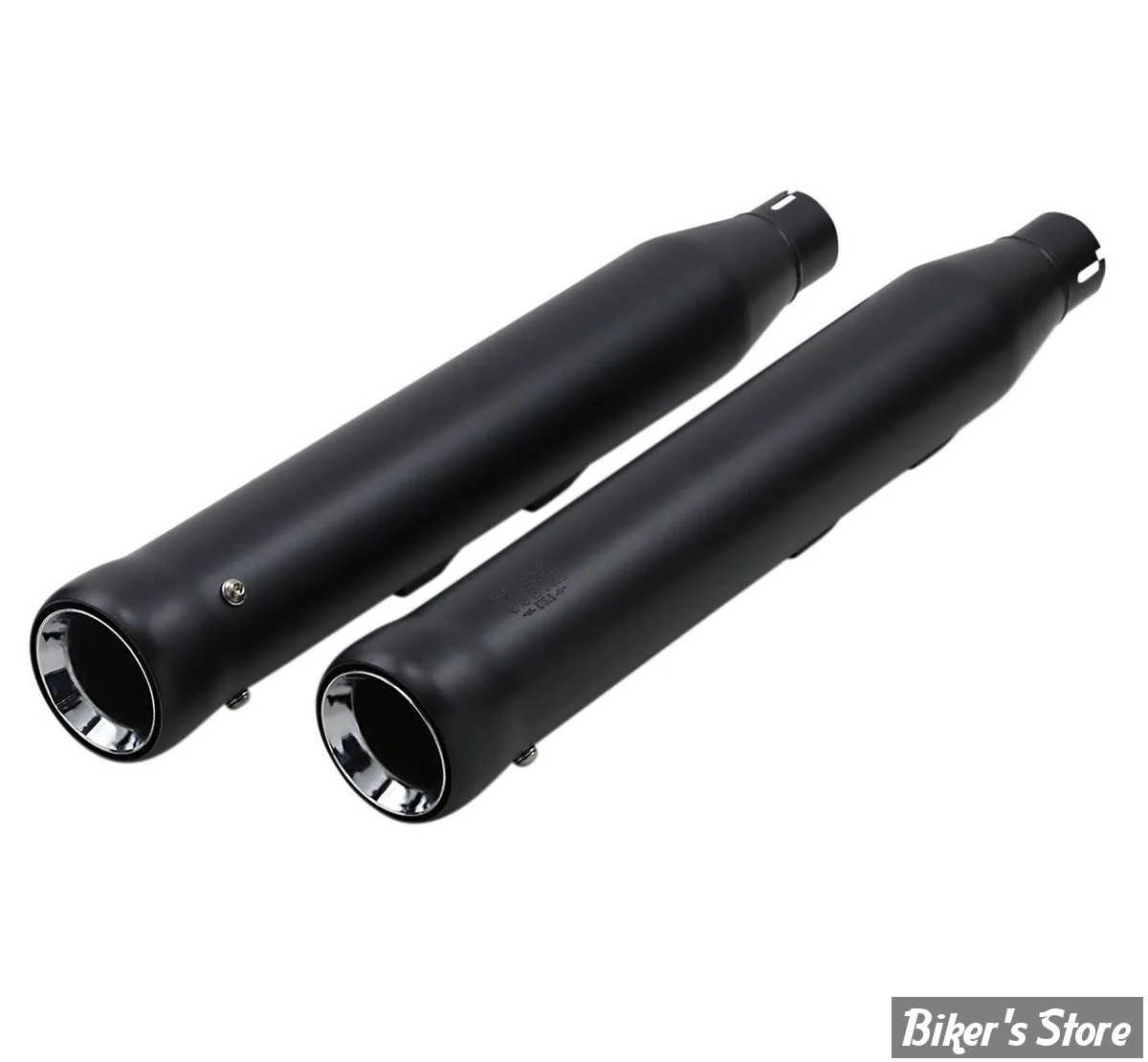 Silencieux Cobra - SOFTAIL FLSTN 07/16 / FLSTSB 08/11 / FLS 12/16 - Neighbor Hater 3" slip-on mufflers - NOIR - 6042B