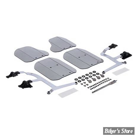  DEFLECTEURS D'AIR LATÉRAUX DE CARÉNAGE - HONDA GOLDWING 01/10 - NATIONAL CYCLE - Wing Deflectors™ Fairing Mount for GL1800 - FUMÉ CLAIR - N5112