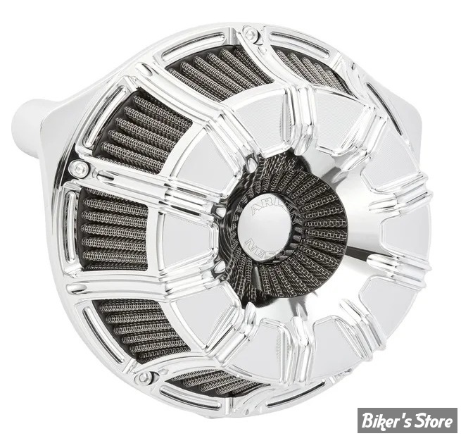 FILTRE A AIR - A.NESS - MILWAUKEE EIGHT 2023UP - INVERTED SERIES AIR CLEANER - 10-GAUGE - FINITION : CHROME - 600-222
