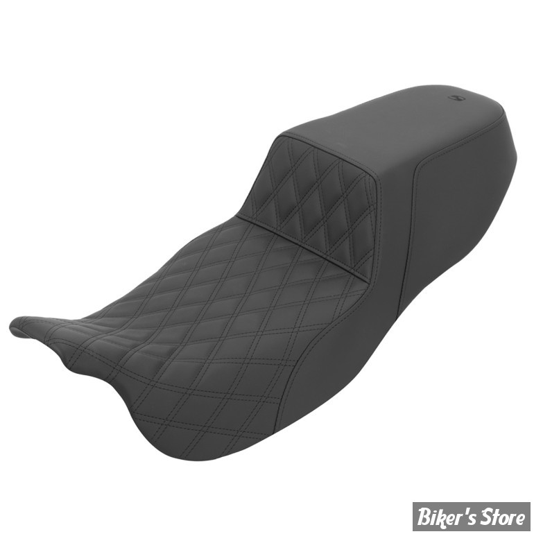 SELLE SADDLEMEN - STEP UP - LS FRONT - Extended Reach - FLTRT 23/25 / FLRT 15/25 - FINITION : NOIR / COUTURES NOIRES - 815-07E-172