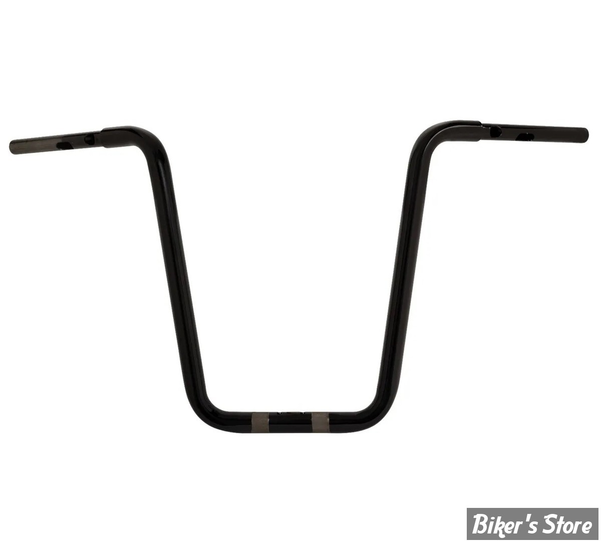 GUIDON 32mm SUR RISERS 32MM - HAUTEUR : 45.70 CM / 18" -  DRAG SPECIALTIES - TOURING - FLTRX 23UP - NOIR BRILLANT - 0601-6563