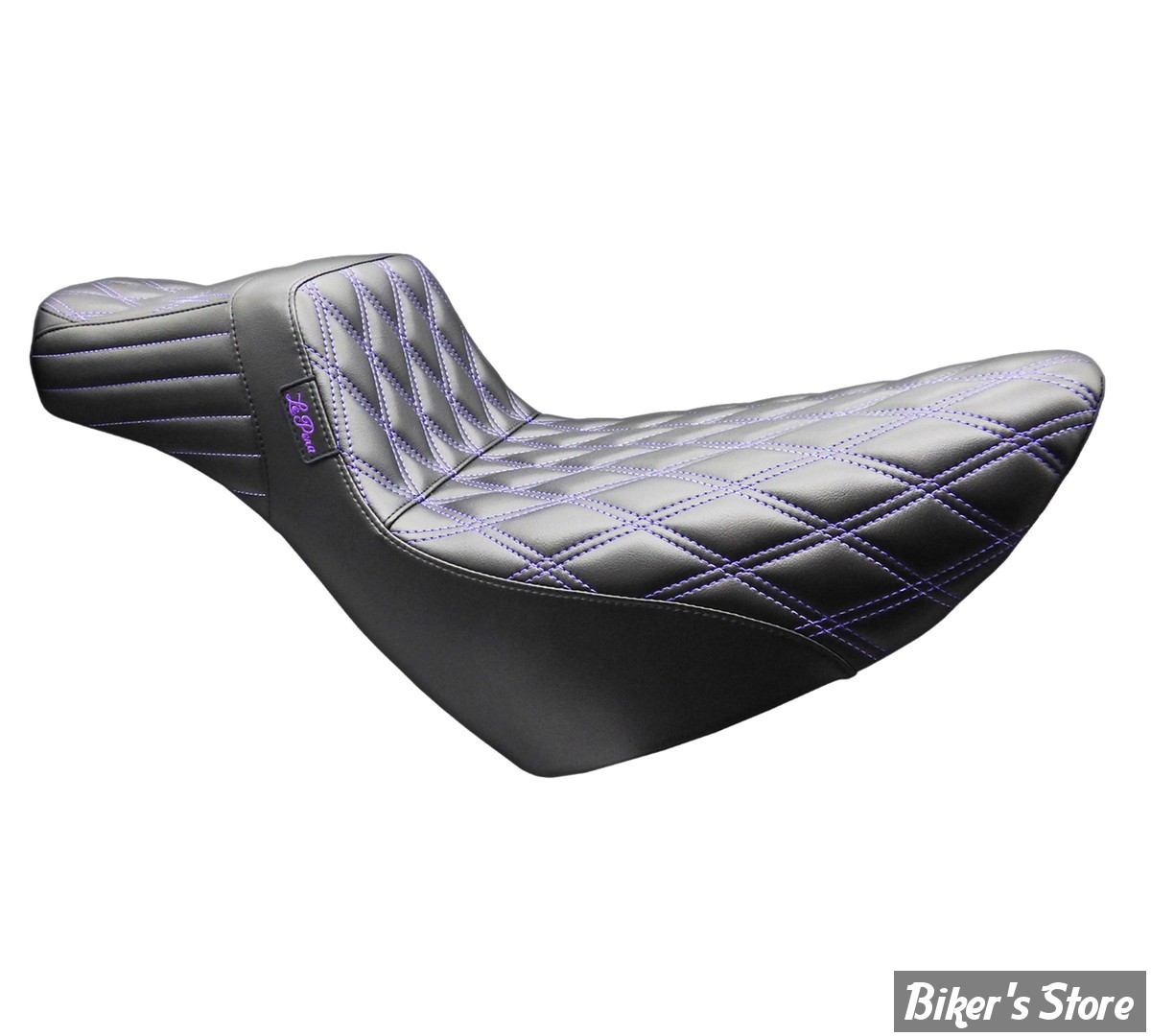 - SELLE DUO - SPECIAL GRANDES JAMBES - SOFTAIL FXLR / FXLRS / FLSB - LE PERA - TAILWHIP DADDY LONG LEGS - NOIR / COUTURES : VIOLETTE 