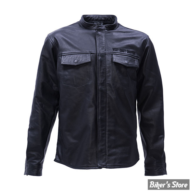 VESTE - WCC - OG - LEATHER RIDING SHIRT - NOIR - TAILLE S