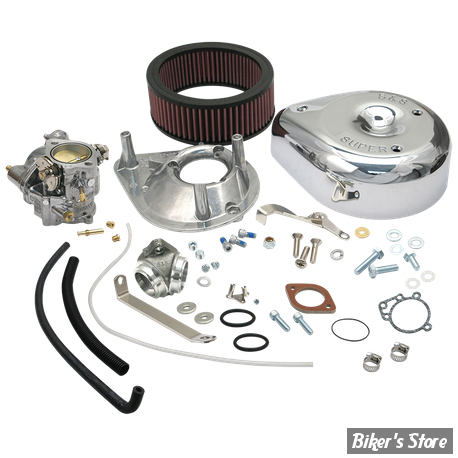 CARBURATEUR S&S SUPER E - COMPLET - SPORTSTER 57/78 - 11-0404