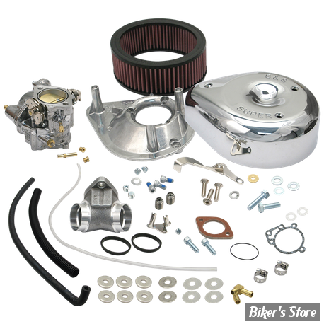 CARBURATEUR S&S SUPER E - COMPLET - SPORTSTER 86/90 - 11-0408