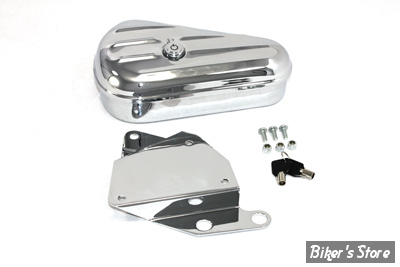 BOITE A OUTILS SOFTAIL gauche - Chrome