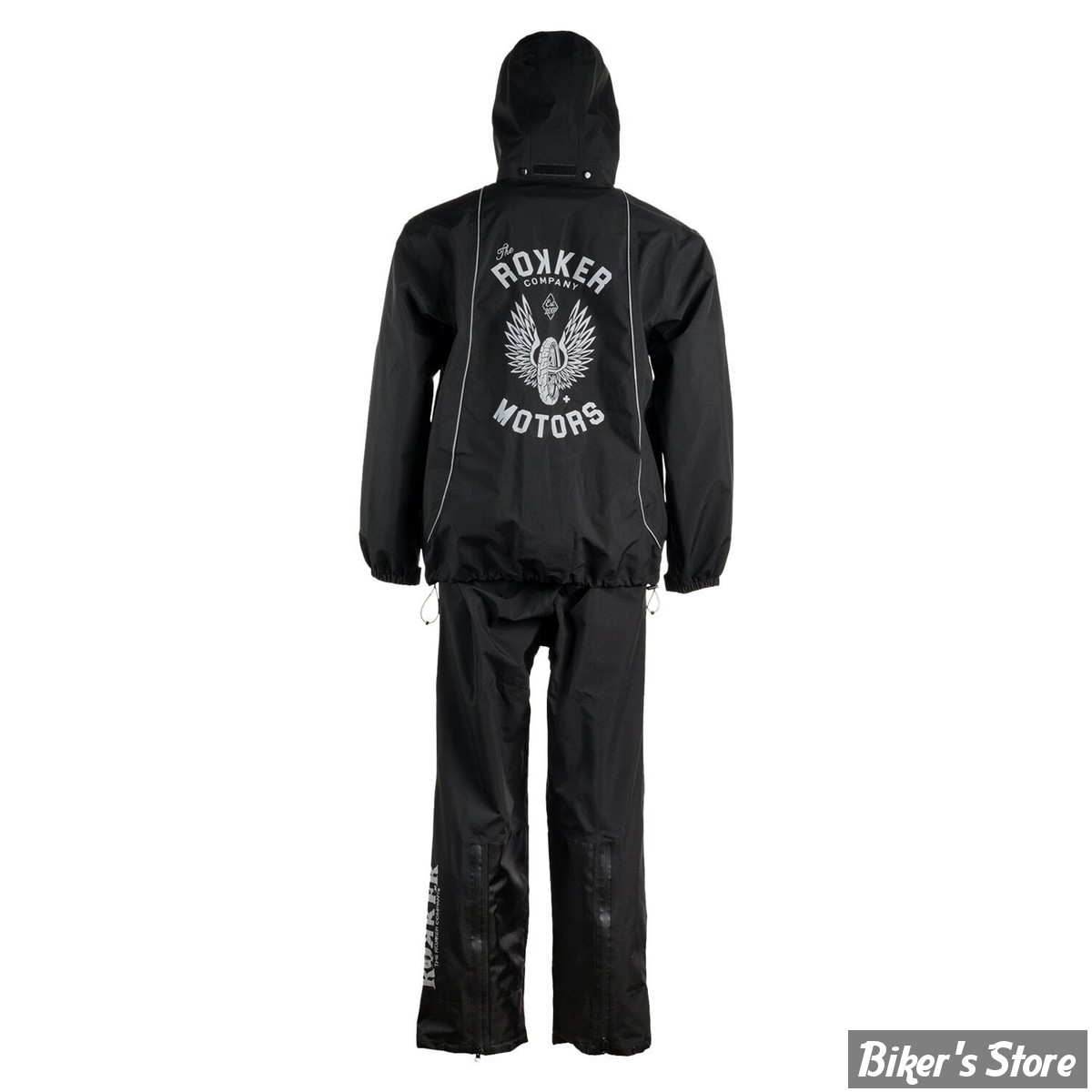 ENSEMBLE DE PLUIE - ROKKER - RAIN SET TRC CLASSIK - NOIR - TAILLE : XL