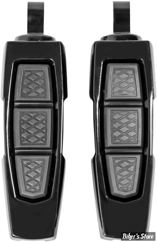 -  KYN - ENYGMA - REPOSES PIEDS KURYAKYN - Enygma foot pegs - EMPREINTE : MALE - ALUMINIUM A380 - FINITION : NOIR  - KUR10030-2 / 10030-2