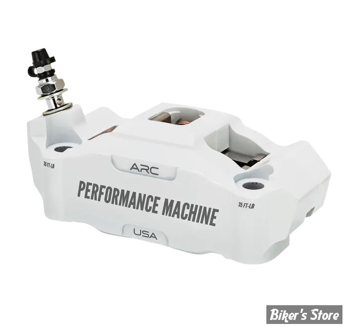 ETRIER RADIAL - ENTRE AXES : 108MM - ETRIER PERFORMANCE MACHINE -  4-PISTONS - 108MM Race Series radial - COTÉ : GAUCHE - FINITION : BLANC - 0052-2427-WC