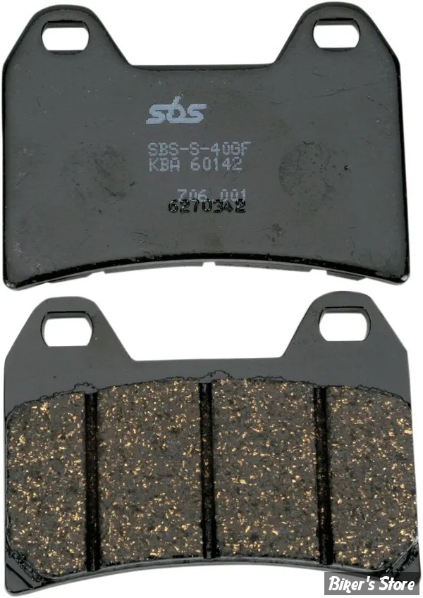 - PLAQUETTES DE FREIN - AVANT - OEM 2202492 - VICTORY 1998/2007 - SBS - CERAMIQUE - 706HF