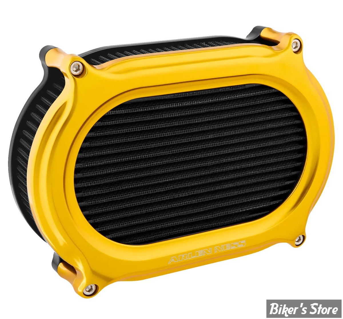 - FILTRE A AIR A.NESS - TOURING 02/07 / SOFTAIL 01/15 / DYNA 04/17 / TWINCAM CARBU CV 99/06 - Stage II Oval Upgrade air cleaner kit - FINITION :  DORE - 600-177