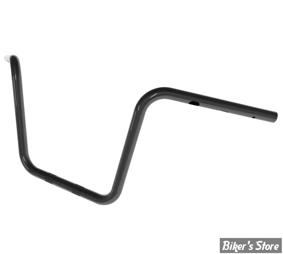 GUIDON APEHANGER 1" - HAUTEUR : 30.40CM / 12" - MAGNUM - BAGGER STYLE HANDLEBAR - SOFTAIL 25UP - NOIR BRILLANT - 4HB-2512