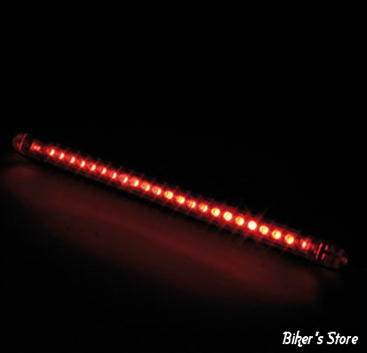 - BANDE DE LEDS - LED TAILLIGHT STRING - DOUBLE FONCTIONS - CABOCHON : ROUGE - LONGUEUR  127MM / 22 LEDS 