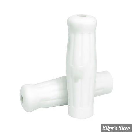 POIGNEES CAOUTCHOUC - ∅ 1" / 25,40MM - MCS - VINTAGE - CAOUTCHOUC - BLANC