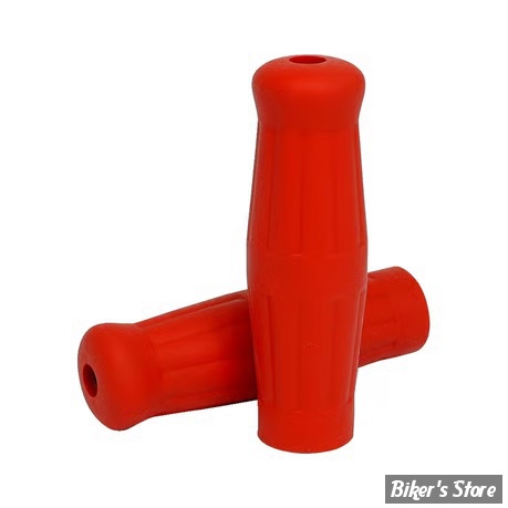 POIGNEES CAOUTCHOUC - ∅ 1" / 25,40MM - MCS - VINTAGE - CAOUTCHOUC - ROUGE