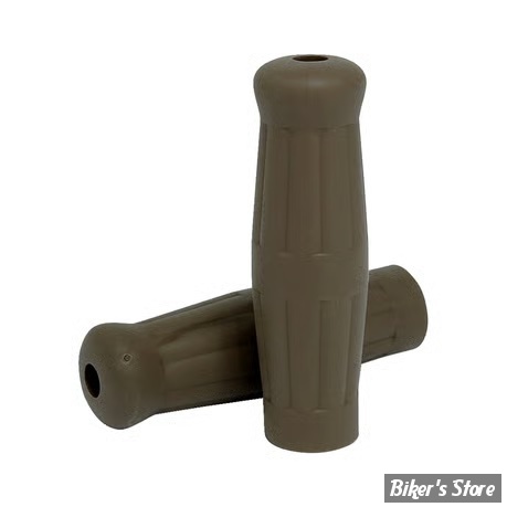 POIGNEES CAOUTCHOUC - ∅ 1" / 25,40MM - MCS - VINTAGE - CAOUTCHOUC - MARRON CAFE