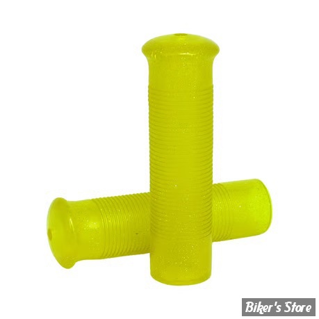 POIGNEES CAOUTCHOUC - ∅ 1" / 25,40MM - MCS - ANDERSON GLITTER - CAOUTCHOUC - JAUNE PAILLETÉ