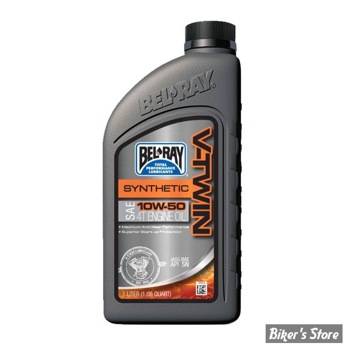 HUILE MOTEUR 10W50 - BEL-RAY - 100% SYNTHESE - 8377001 / 96915-BT1 - LE BIDON DE 1 LITRE
