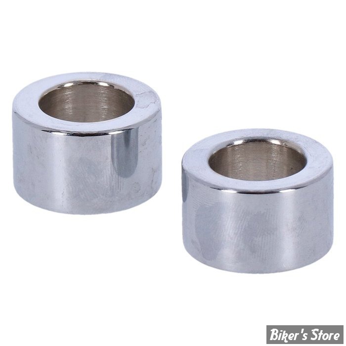 ENTRETOISE D'AXE DE ROUE - DIAMETRE INTERNE : 19.10mm / 3/4" - EPAISSEUR  :19.05 MM / 3/4" - PAUGHCO - CHROME - LA PAIRE -  75075