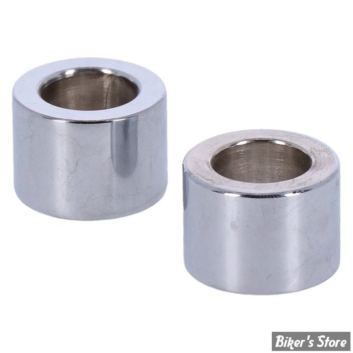 ENTRETOISE D'AXE DE ROUE - DIAMETRE INTERNE : 19.10mm / 3/4" - EPAISSEUR  :22.23 MM / 7/8" - PAUGHCO - CHROME - LA PAIRE - 87575
