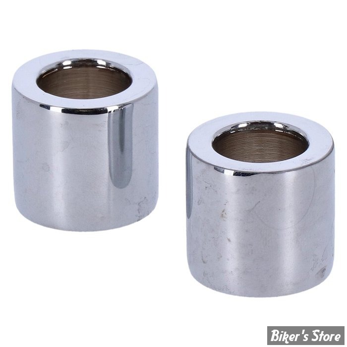 ENTRETOISE D'AXE DE ROUE - DIAMETRE INTERNE : 19.10mm / 3/4" - EPAISSEUR  :28.58 MM / 1 1/8" - PAUGHCO - CHROME - LA PAIRE - 112575