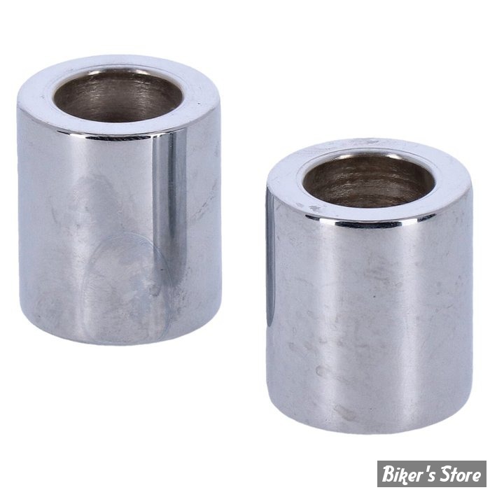 ENTRETOISE D'AXE DE ROUE - DIAMETRE INTERNE : 19.10mm / 3/4" - EPAISSEUR  :34.93 MM / 1 1/8" - PAUGHCO - CHROME - LA PAIRE - 137575