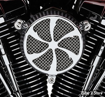 FILTRE A AIR COBRA - TOURING 08/16 / SOFTAIL 16/17 / DYNA FXDLS 16/17 - NAKED - SWEPT - CHROME