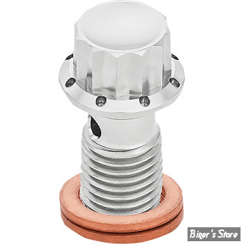 ECLATE L - PIECE N° 16A - BANJO 12MM / 1.50 - SPORTSTER 04/13 - OEM 41737-04 -  ARLEN NESS - BOLT BANJO - TITANIUM - FINITION : POLI - 300-833