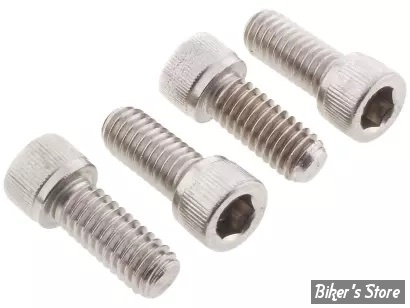 ECLATE O - PIECE N° 04B - KIT VISSERIE DE GARDE BOUE AVANT - OEM 10200201 - SOFTAIL FXBRS 2018UP - SCREWS4BIKES - INOX POLI - 