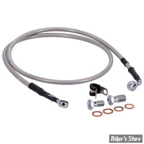 - DURITE DE FREIN AVANT - DYNA FXD 96/05 - LONGUEUR : +000 - 1 DISQUE - OEM 45121-96A / 45121-96 - GOODRIDGE - INOX - HD0042-1FC-CL
