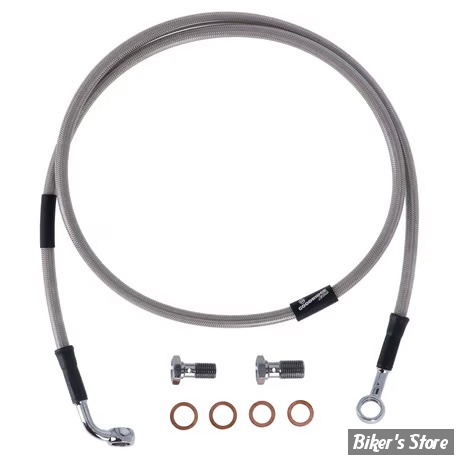 - DURITE DE FREIN AVANT - SOFTAIL FXSTD 00/07 - LONGUEUR : +000 - 1 DISQUE - OEM 45119-00 / B - GOODRIDGE - INOX - HD0062-1FC-CL