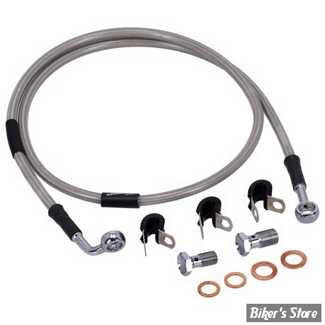 - DURITE DE FREIN AVANT - DYNA FXDL 01/05  - LONGUEUR : +000 - 1 DISQUE - OEM 44794-01A - GOODRIDGE - INOX - HD0064-1FC-CL