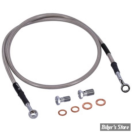 - DURITE DE FREIN AVANT - SPORTSTER 92/03 - LONGUEUR : +000 - 1 DISQUE - OEM 45121-88C / 45121-88A / 45121-88 - GOODRIDGE - INOX - HD1883-1FC-CL