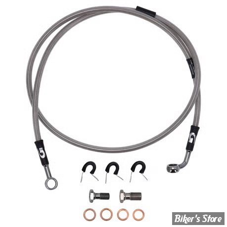- DURITE DE FREIN AVANT - DYNA FXD 06/07 - LONGUEUR : +000 - 1 DISQUE - OEM 42727-06 / A - GOODRIDGE - INOX - HD0075-1FC-CL