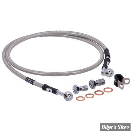 - DURITE DE FREIN AVANT - DYNA FXDI 06/13 / FXDCI 06/13  - LONGUEUR : +000 - 1 DISQUE - OEM 45291-06 - GOODRIDGE - INOX -  HD0078-1FC-CL