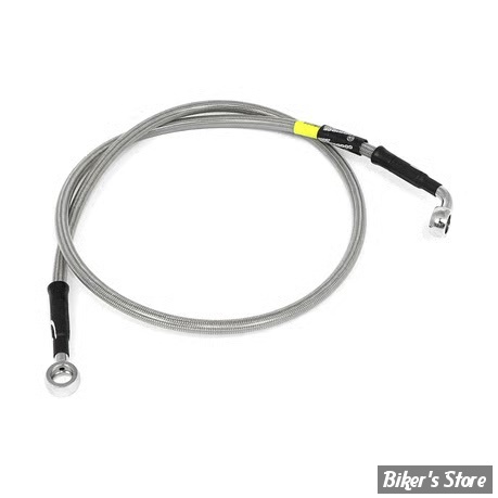 - DURITE DE FREIN AVANT - SPORTSTER 1200V 12/16 - LONGUEUR : +000 - 1 DISQUE - OEM 46688-11 - GOODRIDGE - INOX - HD0121-1FC-CL