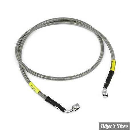 -  DURITE DE FREIN AVANT - DYNA FXDWG 10/14 - LONGUEUR : +000 " - OEM 42740-10 - GOODRIDGE - INOX - HD0105-1FC-CL
