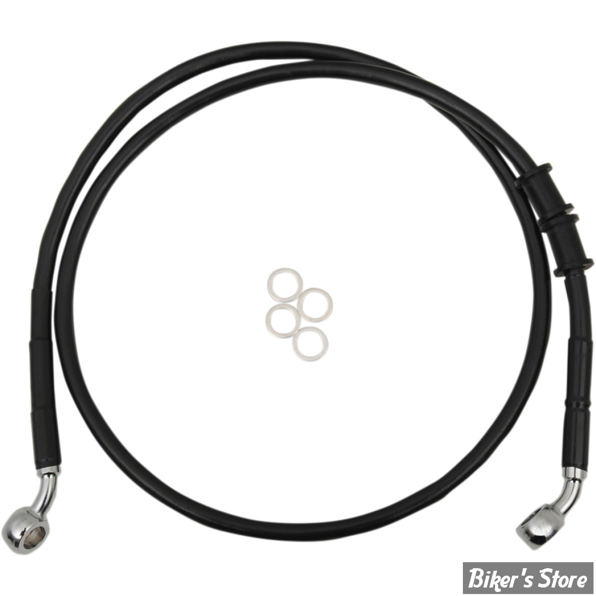 DURITE DE FREIN AVANT - SPORTSTER 883N 14UP - LONGUEUR : +4(103.00 CM / 40" 1/2) - 1 DISQUE - OEM 41800172 - INOX / NOIR