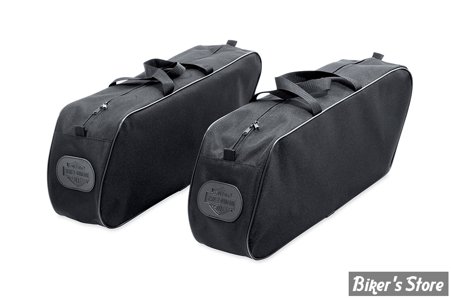 Bagagerie Moto Harley Sacoches Latérales GREAT BIKERS GEAR Pour Harley Davidson Road King/Electra Glide - Imperméables Et Amovibles Doublure Amovible Réfléchissante