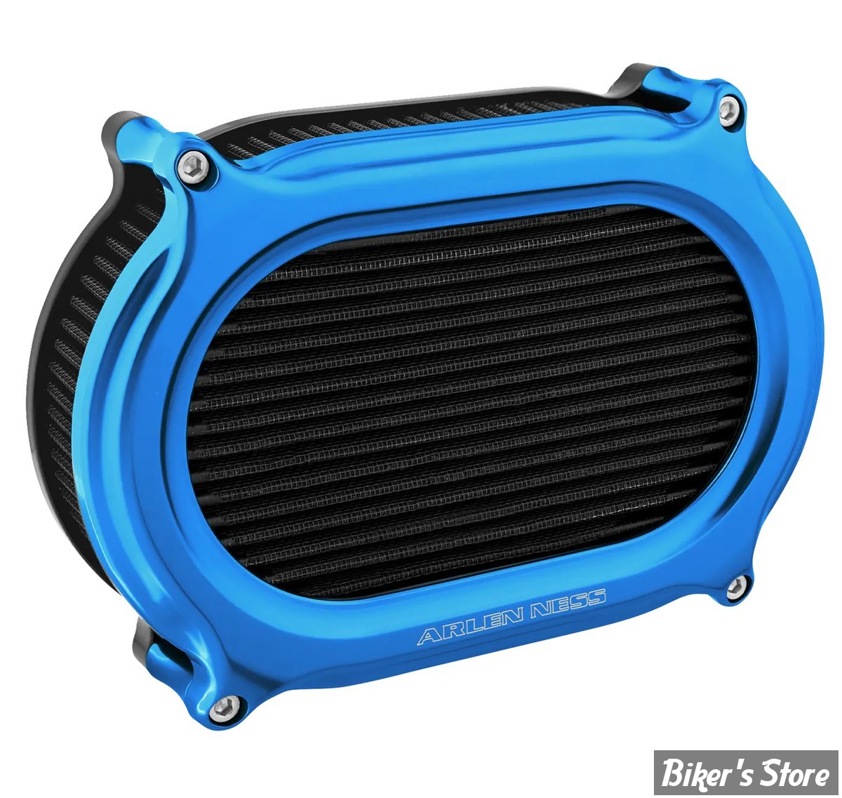 - FILTRE A AIR A.NESS - TOURING 08/16 / SOFTAIL 16/17 / DYNA FXDLS 16/17 - Stage II Oval Upgrade air cleaner kit - FINITION :  BLEU - 600-190