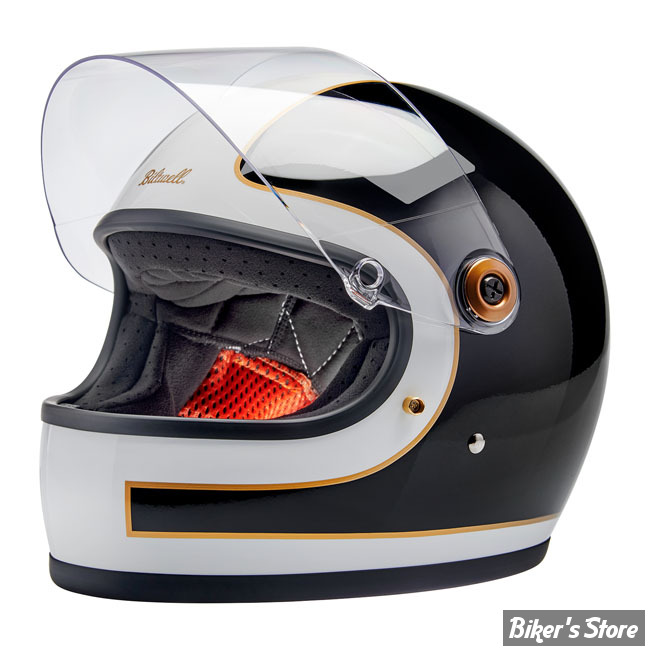 CASQUE INTEGRAL - BILTWELL - GRINGO S / ECE R22.06 - BLANC BRILLANC/NOIR TRACKER / GLOSS WHITE/BLACK TRACKER - TAILLE S