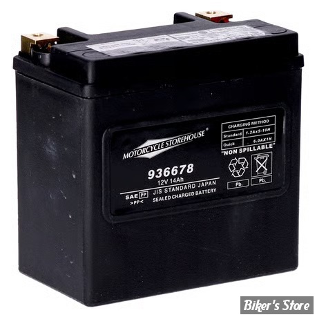 BATTERIE - 65948-00 / 66000206 - MCS - Standard Series - AGM sealed battery. 12v, 14ah. 240cca 