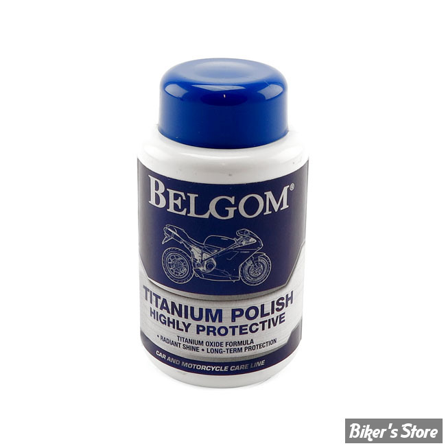 PRODUIT D ENTRETIEN - BELGOM ALU TITANIUM PAINT POLISH - 250CC - Biker's  Store