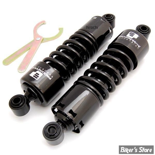 AMORTISSEURS - 12" / 30.48CM - PROGRESSIVE SUSPENSION - SERIE 412 - STANDARD - TOURING 09UP - NOIR-974398