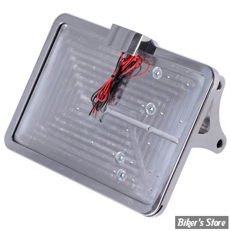 PLAQUE LATERALE - 143 X 210 - SPORTSTER RH1250 S 21UP - SLIDE-IN LICENSE PLATE - AVEC FEU LARGELIGHT LED - POLI - 0622